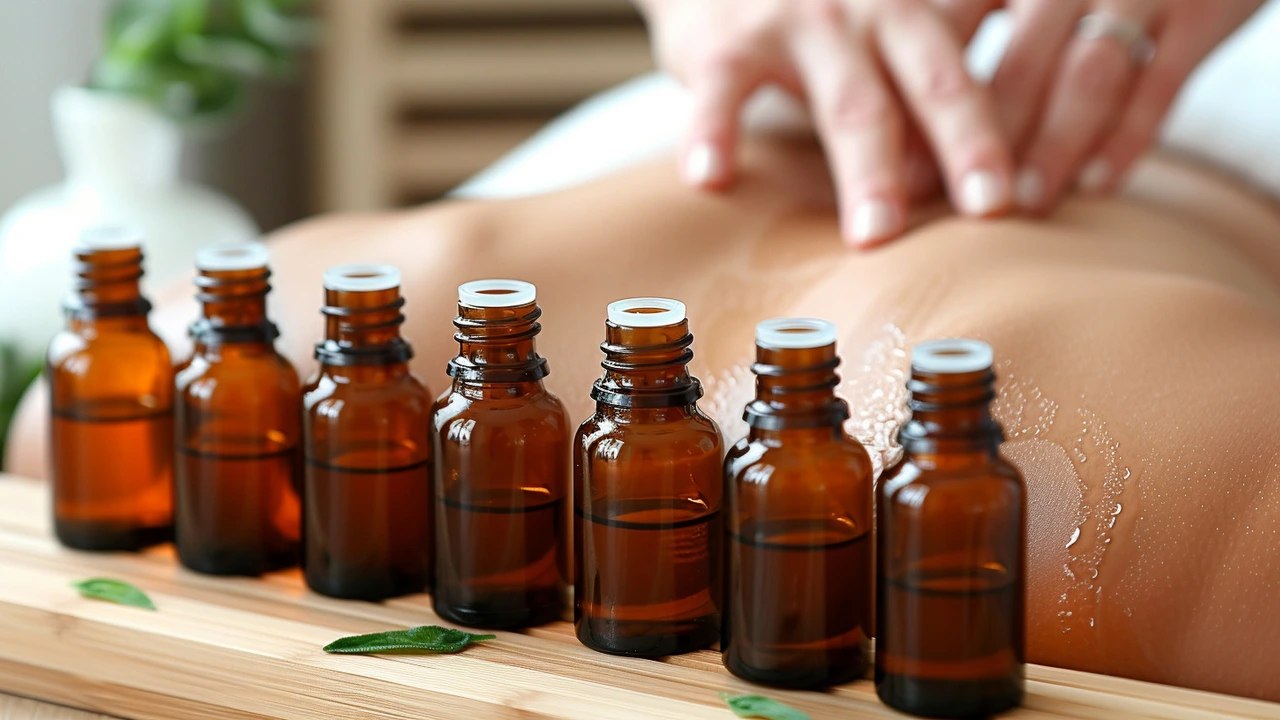 Aromaterapeutická masáž pro zlepšení nálady a snížení úzkosti