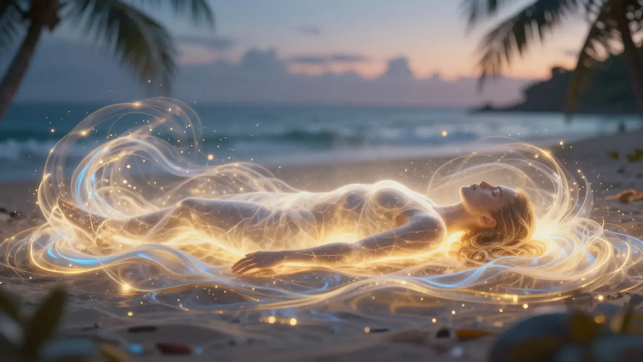 Abstraktní zobrazení toku energie a hluboké relaxace