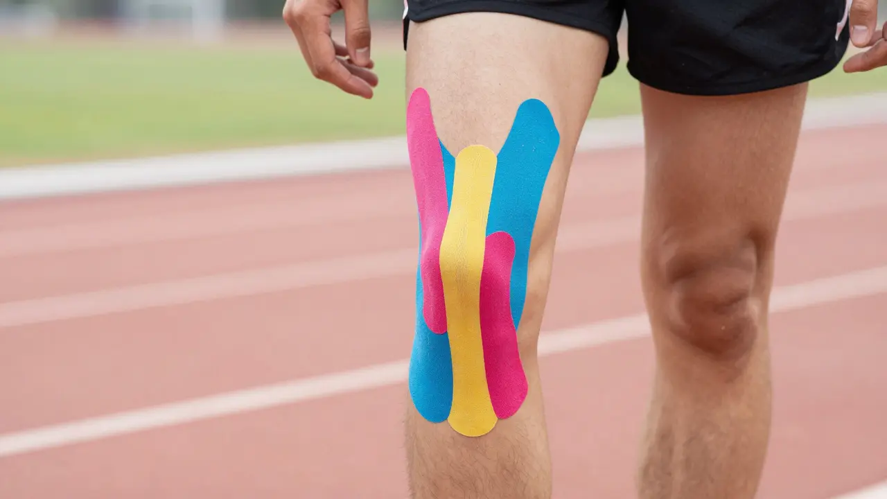 Tejpování kolene: Kdy, jak a pro koho je Kinesiotape skutečně prospěšné